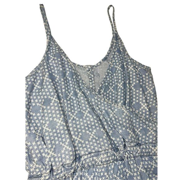 Life in Progress Women’s Medium Jumpsuit Romper Geometric Pattern Blue NEW - Picture 8 of 8